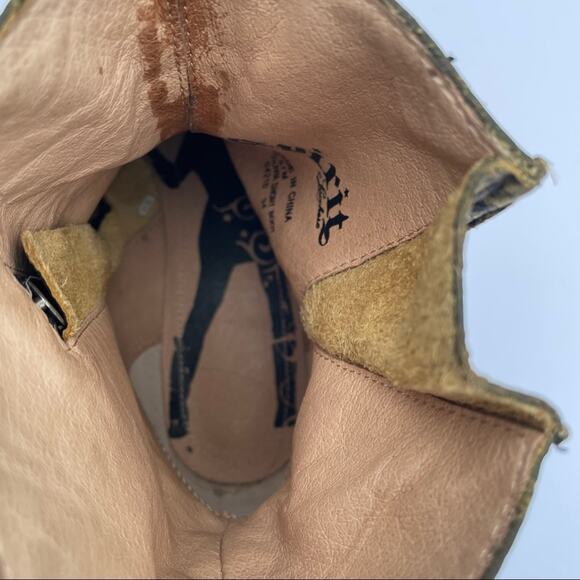 Spirit by Lucchese Boots Olivia Short Size 6.5 Leather Cowboy Leather Sole Ankle - Picture 9 of 12